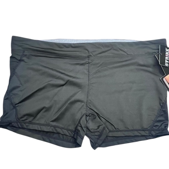 Strike by Seven Til Midnight Microfiber Shorts Mesh Side Insert Gym Yoga L 3/4X - Picture 1 of 3